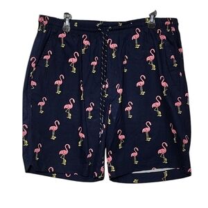Huntingtons 1984 Beach Club Pink Flamingo‎ Print Board Shorts Size Xl